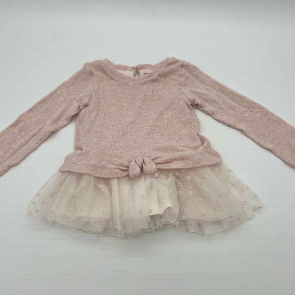 NEW Gillian’s Closet Baby Dress Pink Polka Dots Long Sleeve 18 M